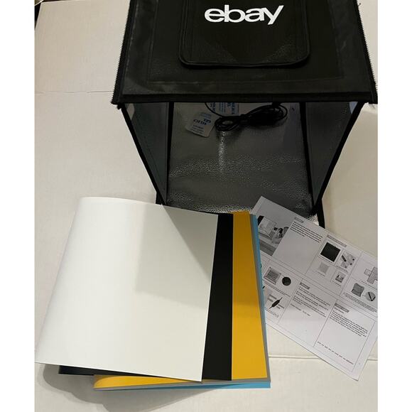 Unbranded Other - eBay Seller 12"x12" LED Light Box Tent Portable Photography eBay Logo Reseller